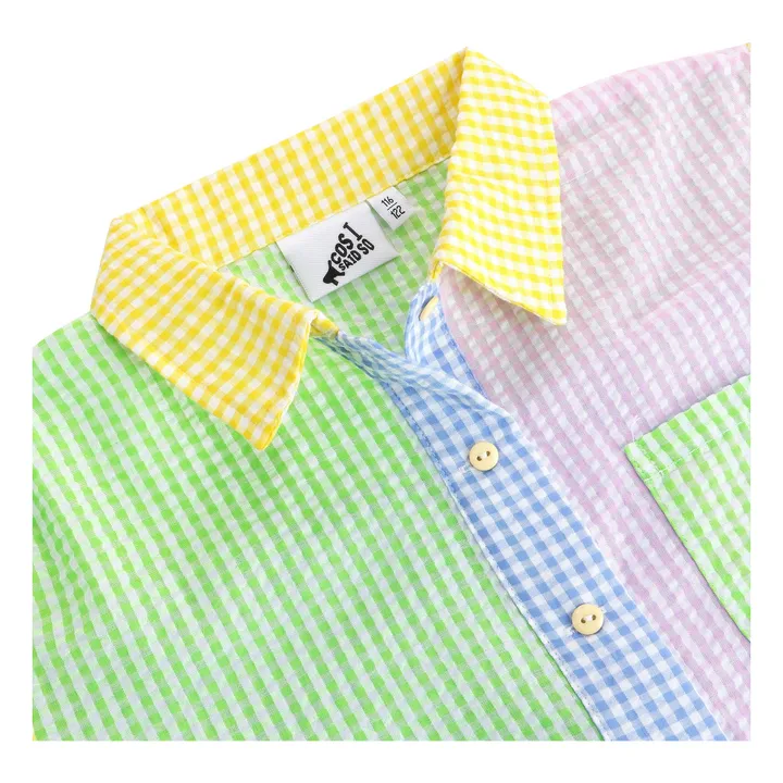 Cos I Said So Chemise Patchwork Vichy | Vert