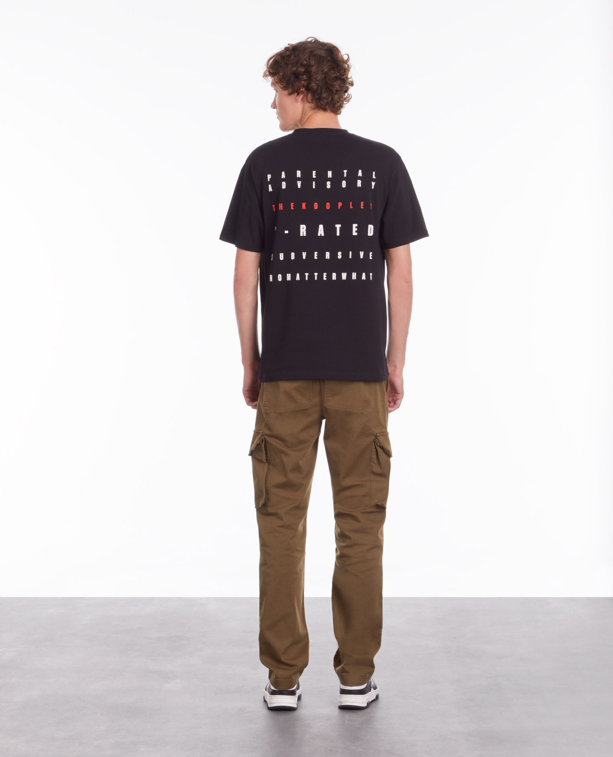 T-shirt noir avec sérigraphie X Rated