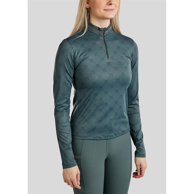 Trainingsshirt Montar MOMartina All Over Monogram Darkturquoise