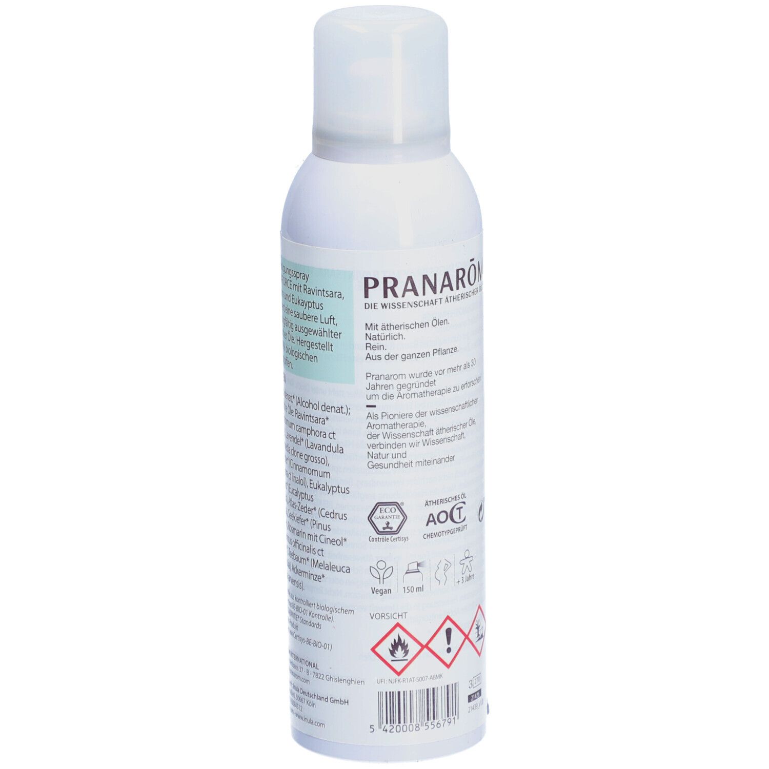 PRANAROM Reiniungsspray mit Ravintsara Teebaum und Eukalyptus Bio