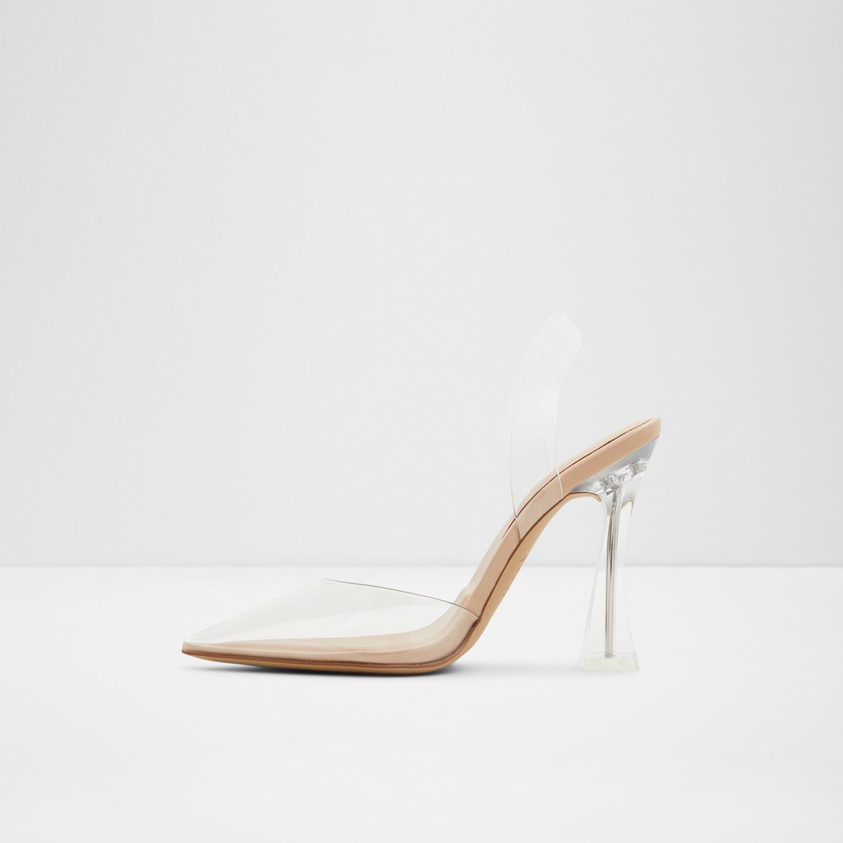 Solanti Bone Synthetic Clear TPU Women Block Heels