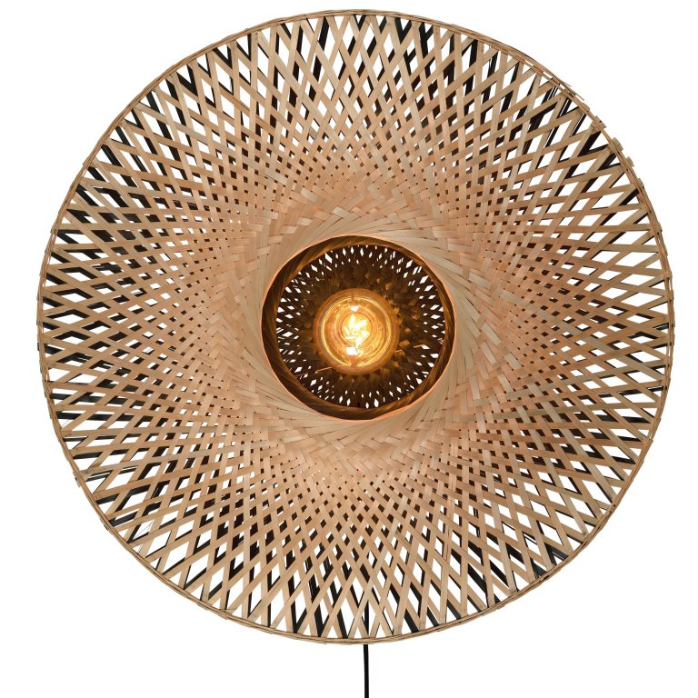 Good&Mojo Kalimantan wandlamp medium Ø60 naturel