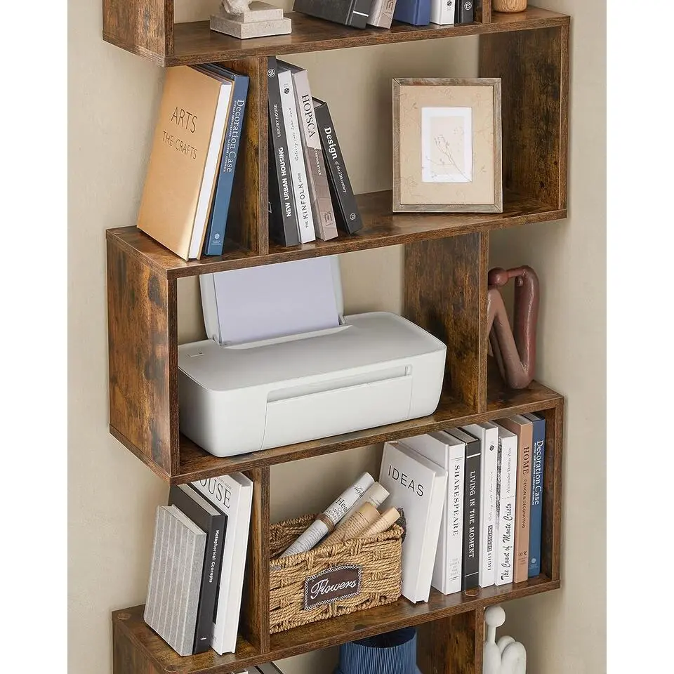 Bobbel Home - Boekenkast - Kubus - 6 Compartimenten - Bruin