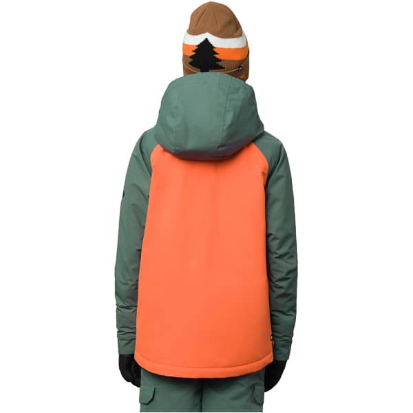 Veste snowboard 686 BOYS GEO INSULATED JACKET CYPRESS GREEN COLORBLO2CK