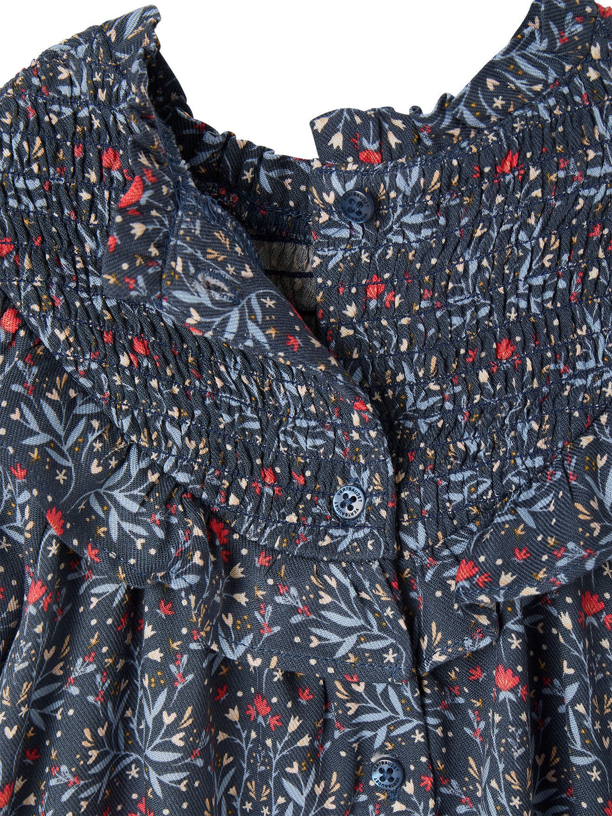 Vertbaudet Mädchen Baby Winterkleid dunkelblau