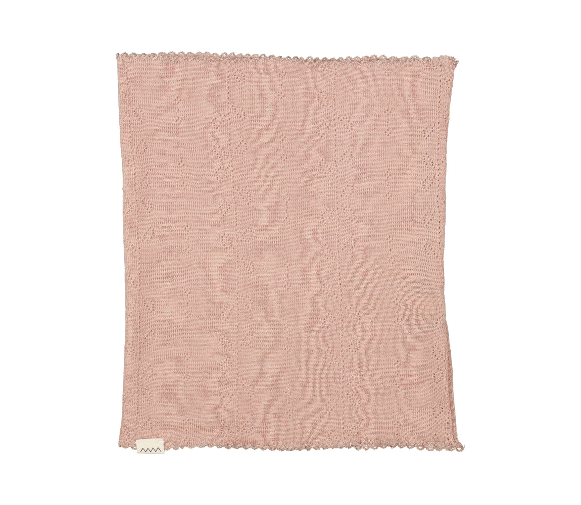 Buff, Uld Pointelle Halsedisse - Burnt Rose