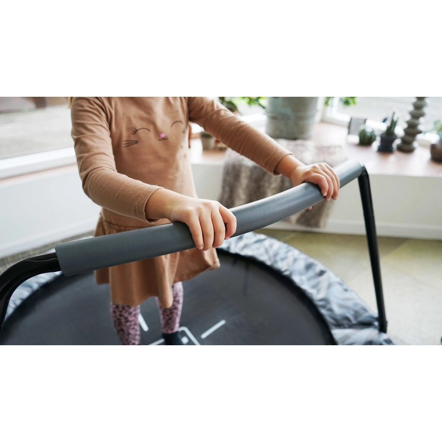 EXIT Tiggy junior Trampolin mit Griffstange ø140 cm, schwarzgrün