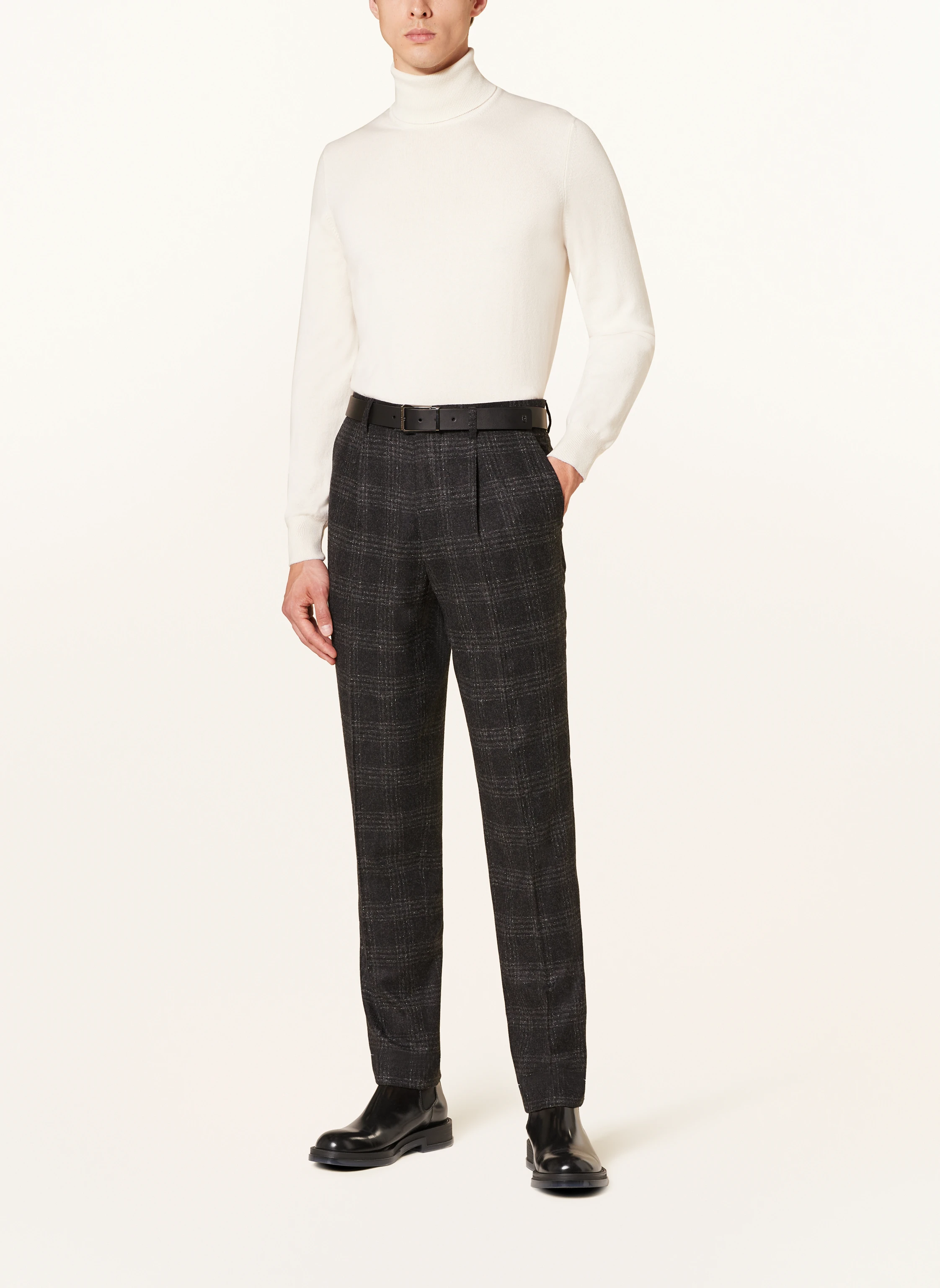 BRUNELLO CUCINELLI Flanell-Anzug Slim Fit mit Seide