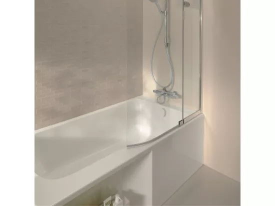 Baignoire bain douche JACOB DELAFON Malice version droite Blanc brillant 160 x 85