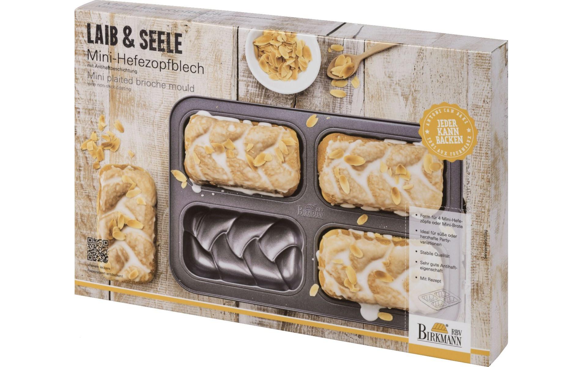 Cake-Backform Laib und Seele 36.5 cmKastenform für Hefezöpfe