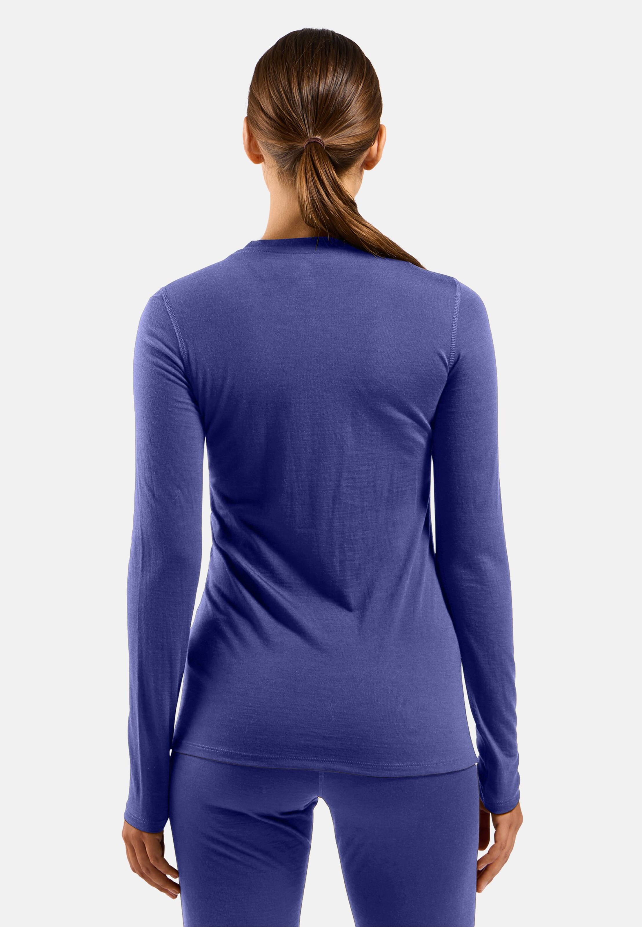 Natural Merino 160 Base Layer Langarmshirt in Skipper Blue