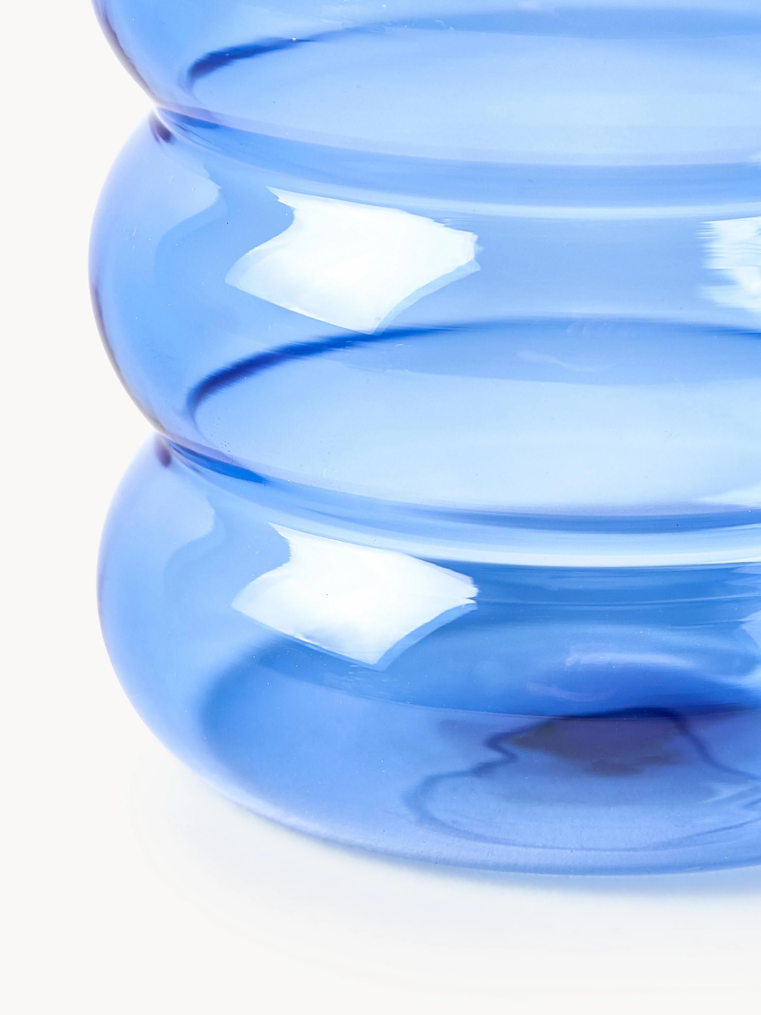 Mondgeblazen waterglazen Bubbly, 4 stuks
