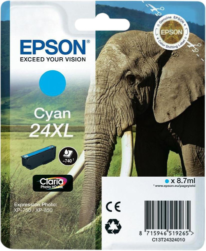 Epson 24XL Cartridge Cyaan