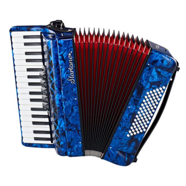Startone Piano Accordion 72 Blue MKII