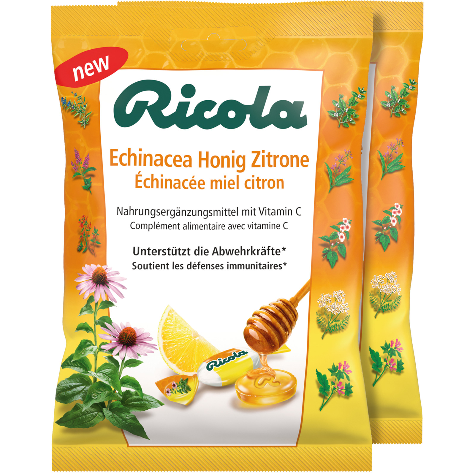 Ricola Echinacea Honig Zitrone 2x75g