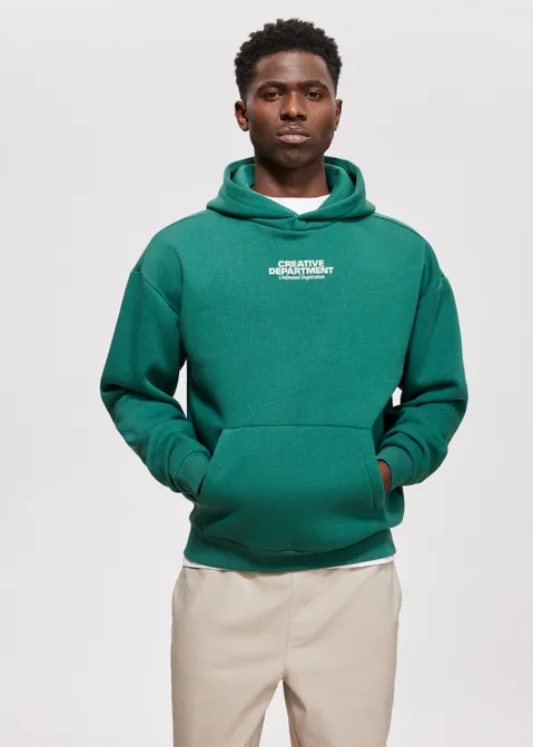 Hoodie met print creative groen (GRN.D)