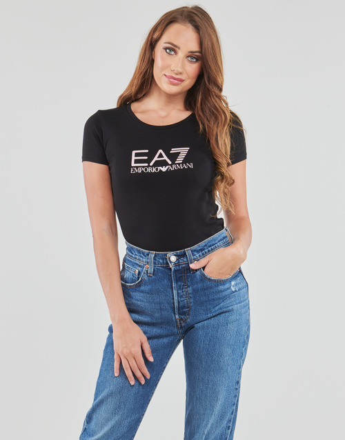 Emporio Armani EA7 - 8NTT66 - Noir / Logo Irisé Arc En Ciel