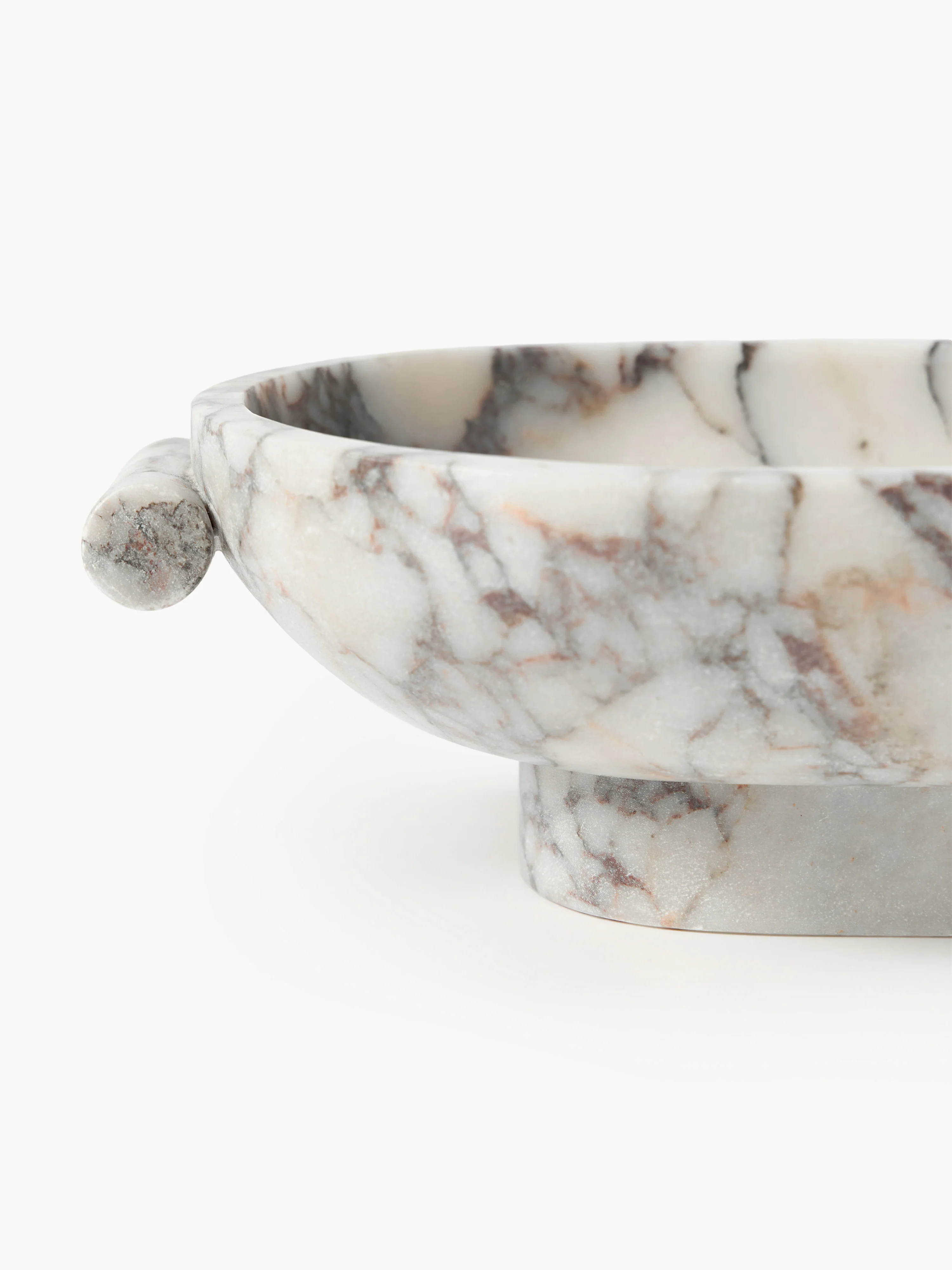 Decoratieve schaal Fossil van marmer