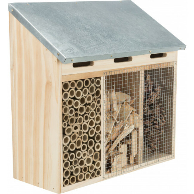 Hôtel pour insectes en pin et métal Trixie