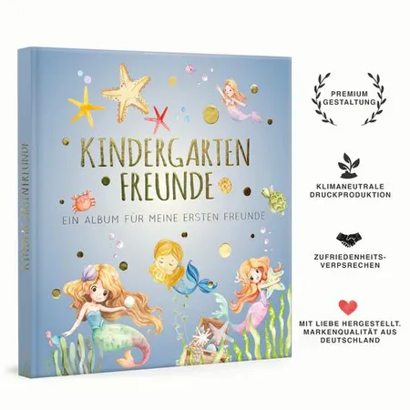 PAPERISH Kindergartenfreunde - Meerjungfrau: Ein Album für meine ersten Freunde (Freundebuch)