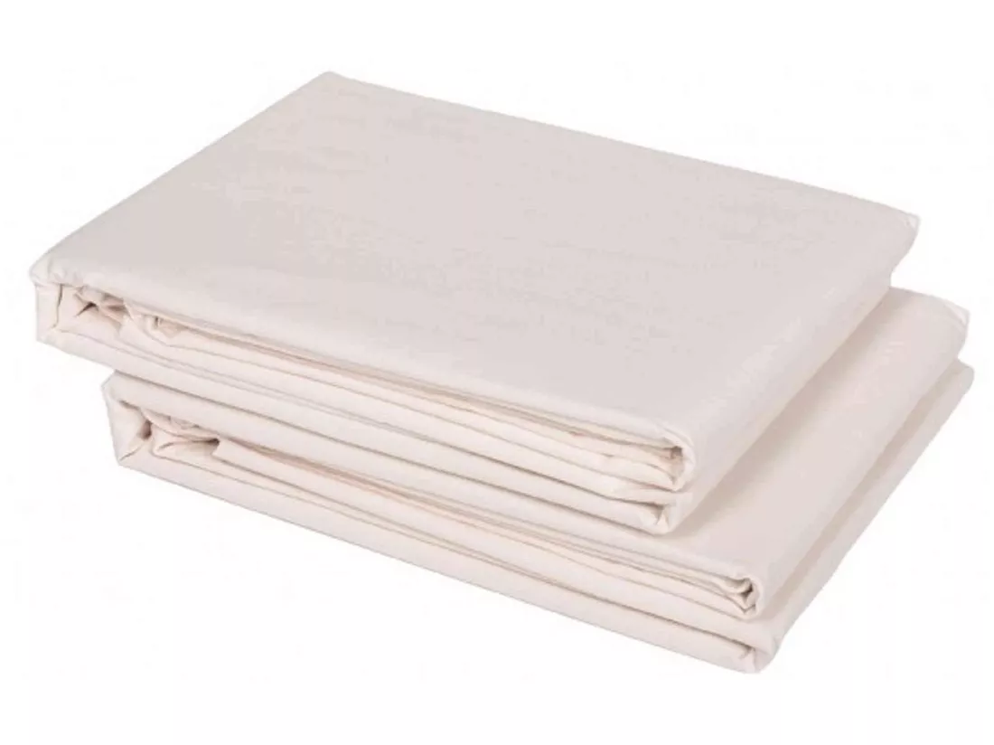 Drap plat bébé coton bio 118x180 écru