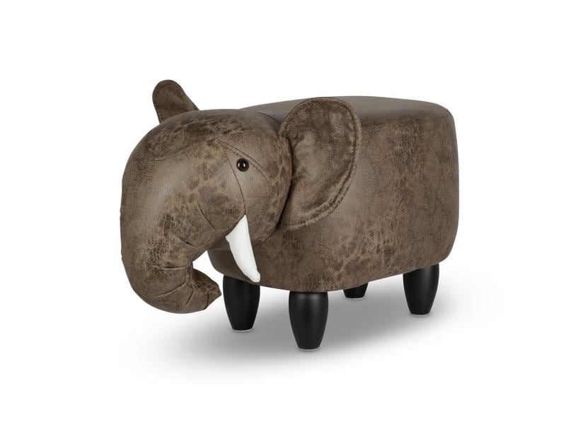 zoosy Kinderhocker Elephant Thabo Braun Taburett in Elefantenform