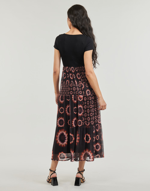 Desigual - VEST_GALIANA - Noir / Rouge / Orange