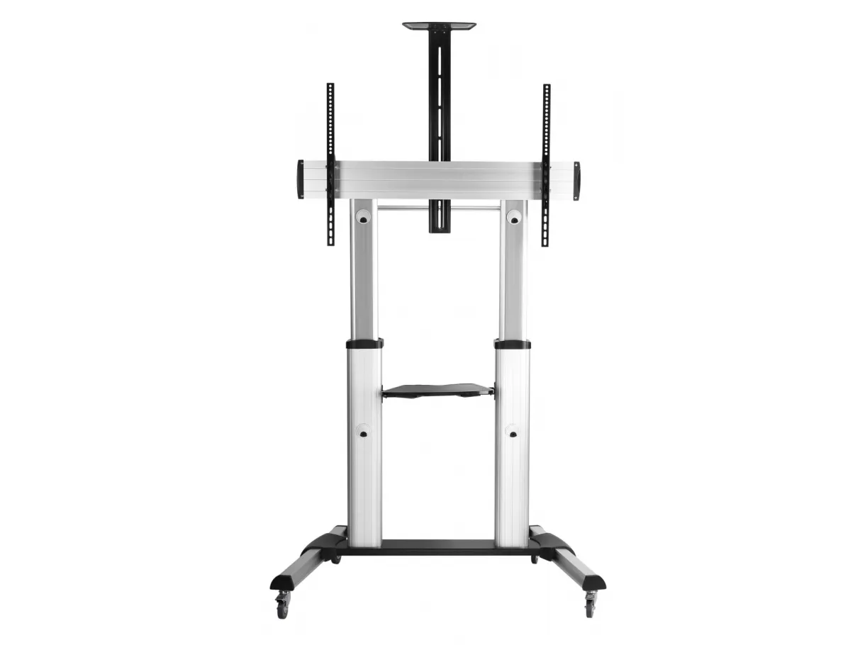 Techly ICA-TR24, Sølv, Sølv, 1 hylder, Sort, 100 kg, 2,54 m (100