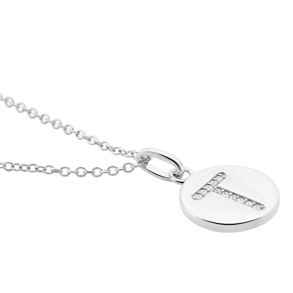 Collier Argent Eugenien Oxydes De Zirconium