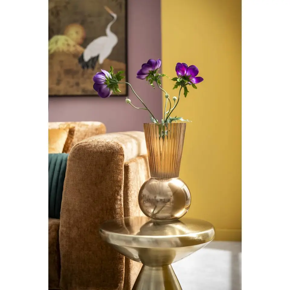 Bijzettafel Amara - goudkleurig - 48xØ36 cm