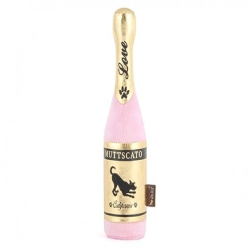 BRINQUE com bolhas de champanhe rosa de pelúcia