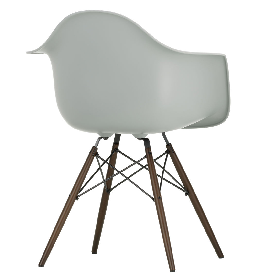 Eetkamerstoel DAW Light grey RE esdoorn donker