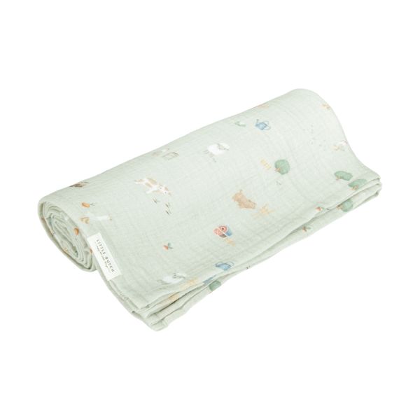 Little Dutch Little Farm Hydrofiel Doek - 120 x 120 cm