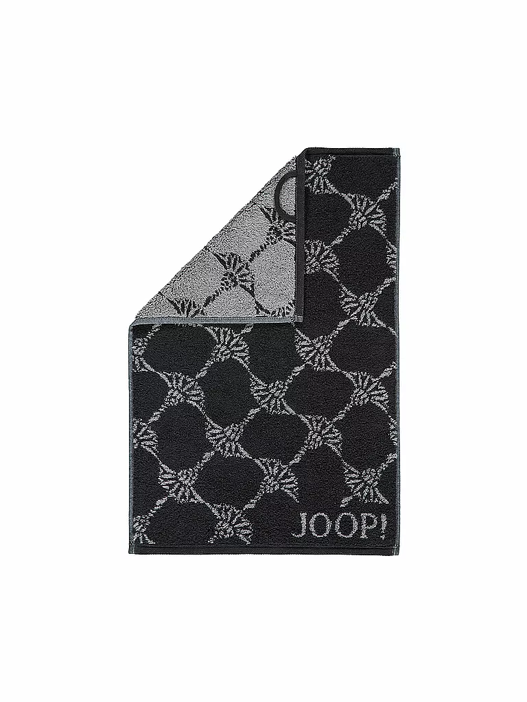 JOOP Gästetuch Cornflower 30x50cm Schwarz schwarz