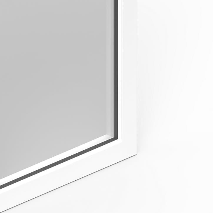 Fenêtre alu 1 vantail oscillo-battant GoodHome blanc - l.80 x h.95 cm, tirant droit
