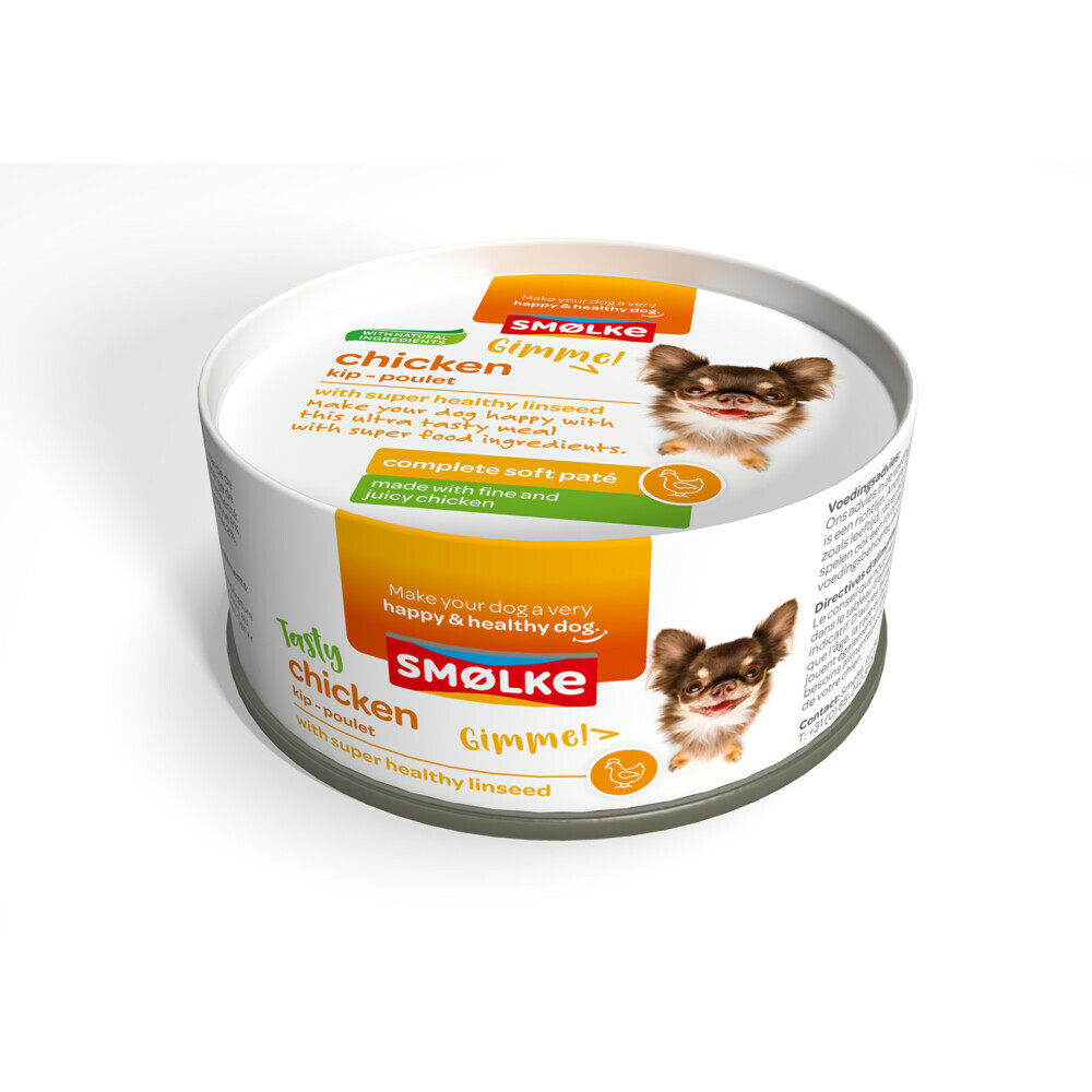 Smolke Hondenvoer Soft Paté Kip125 gr