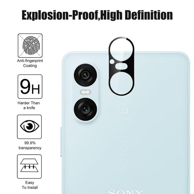 Til Sony Xperia 10 VI Kameralinse Film Hærdet Glas Ultra Klar Linsebeskytter