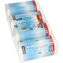 Sac poubelle HDPE, 35 litres, transparent