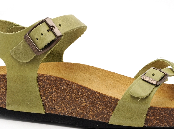 Plakton nu pieds plats femme cp zomba vert