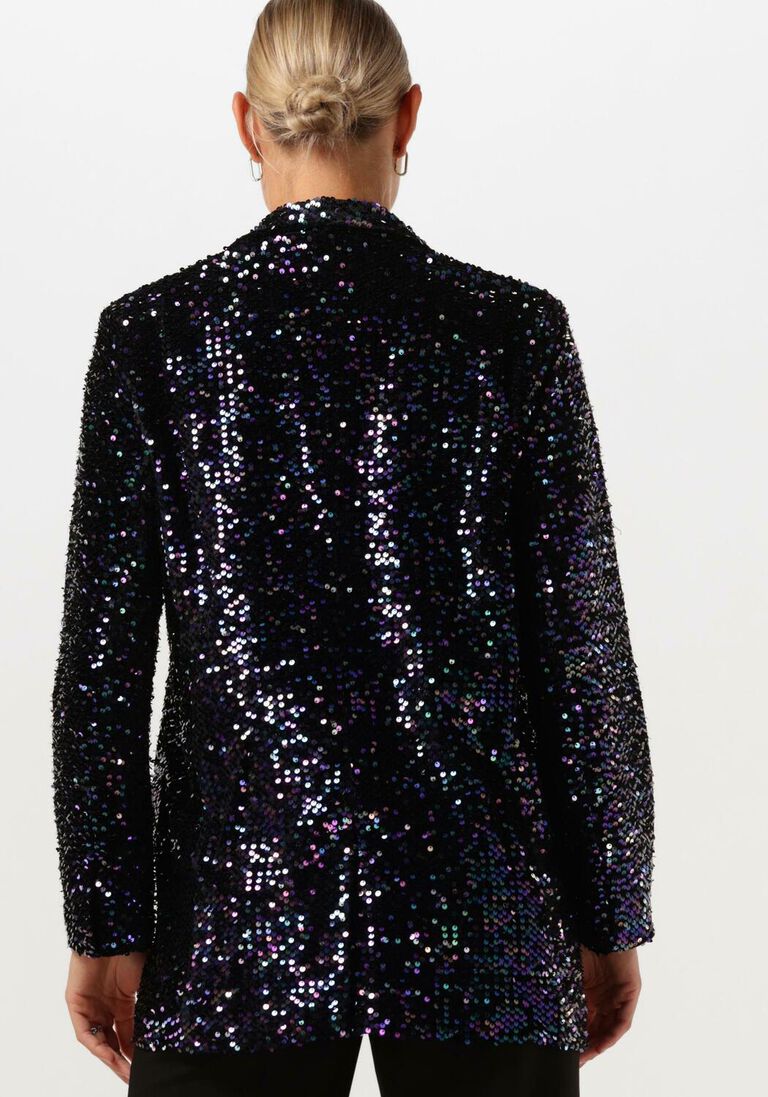 NOTRE-V zwarte notre-v blazer nv-christine glitter velvet blazer