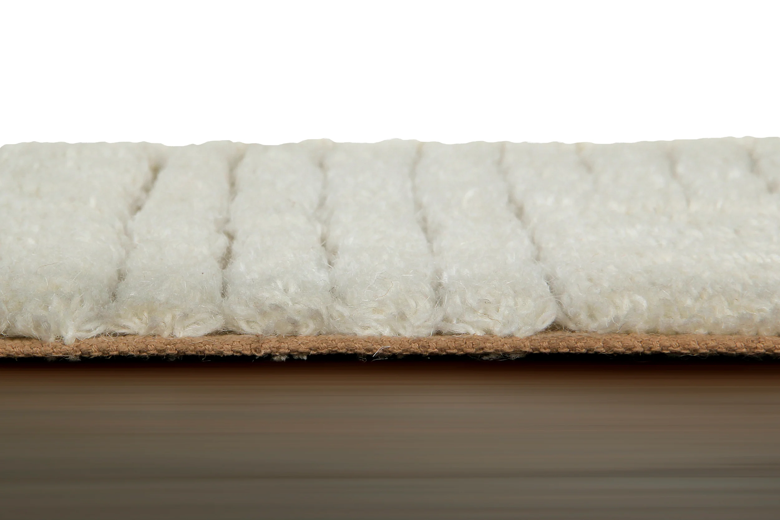 DOMAINES - Tapis rectangulaire en laine lavable | Blanc