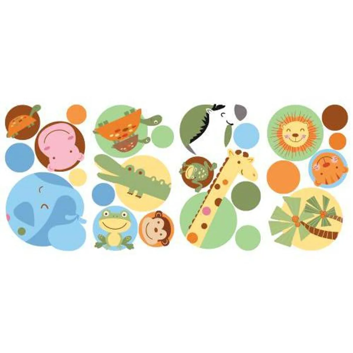 TheDecoFactory Polka Animaux de la Jungle