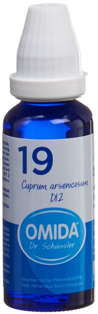 Omida Nr19 Cuprum arsenicosum Dil 12 D Fl 30 ml