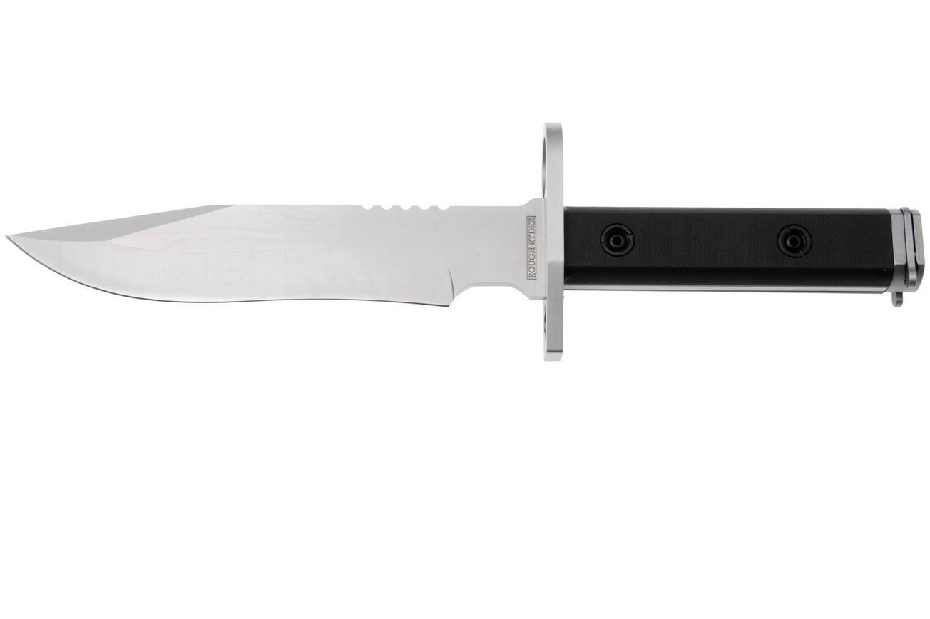 Rough Ryder Tactical RR2609, Bead Blasted Stainless Steel, Black G10, tactisch mes