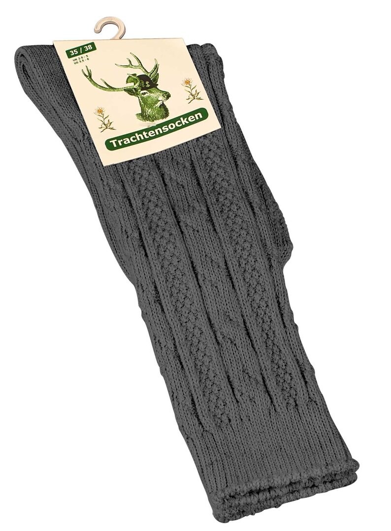 Cotton Prime® Trachtensocken 2 Paar, mit Zopfmuster
