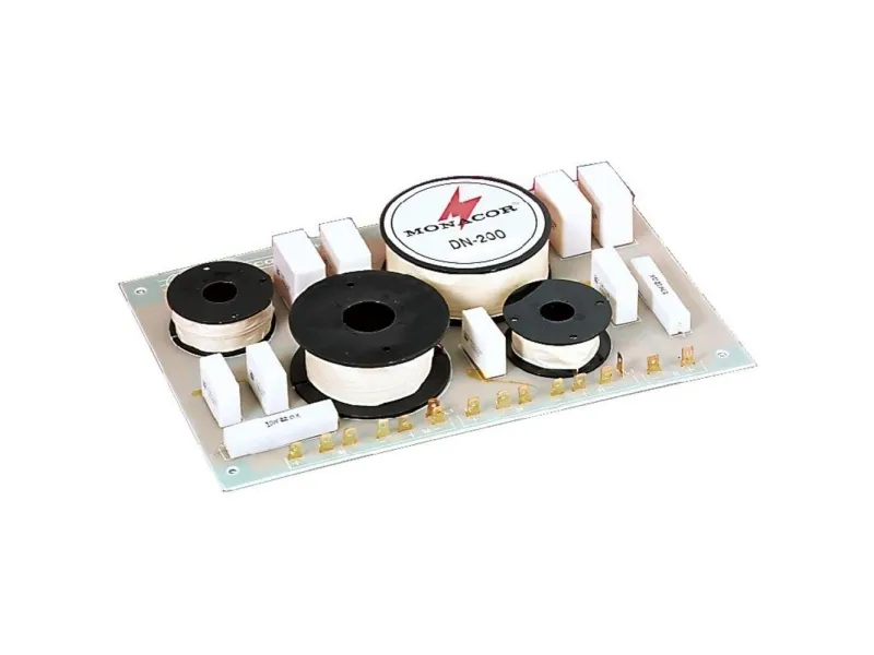 Monacor DN-200, Komponent overgang, 3-vejssystem, 400 W, 8 ohm (O), 700 - 3500 Hz, 12 dB