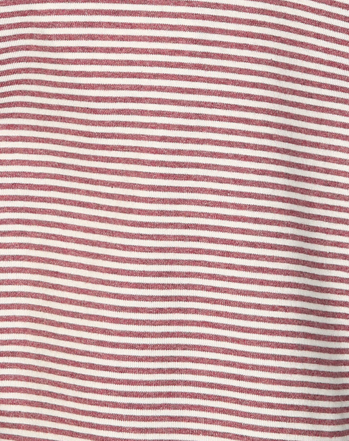 T-Shirt DAMLA gestreift in bordeaux melange