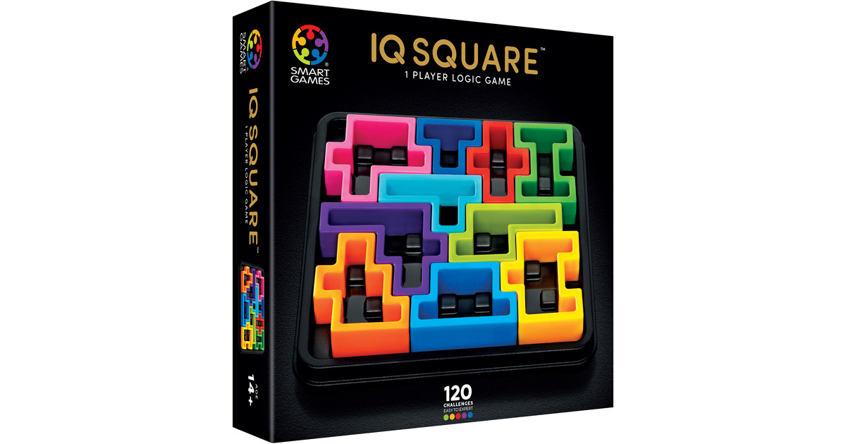 SmartGamesIQ Deluxe Square Denkspel  (Nederlands, 1 speler, Vanaf 14 jaar, 120 opdrachten)