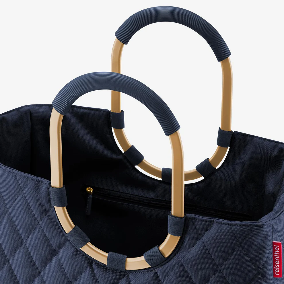 (25l) Loopshopper L Einkaufskorb Shopping Einkaufstasche (OR4111) - Rhombus Midnight Gold