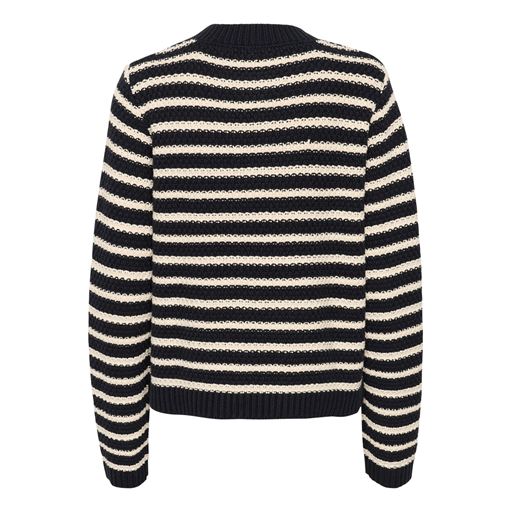 Part Two LeonidaPW Cardigan, Whitecap Gray Stripe, XL